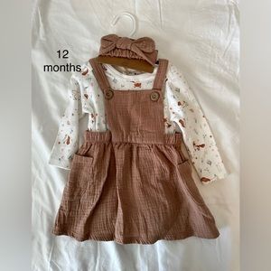 12 months girl fall outfit new with tags